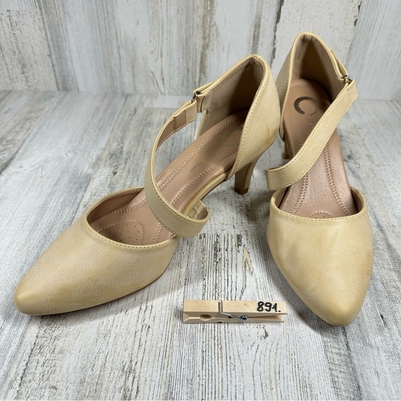 New Journee Collection Tillis D'Orsay Pump in Nude #891 - Picture 13 of 13